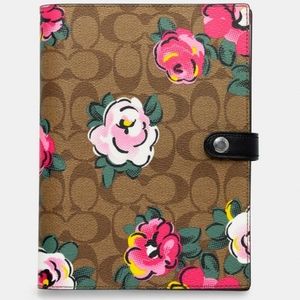 NWT Coach floral signature notebook